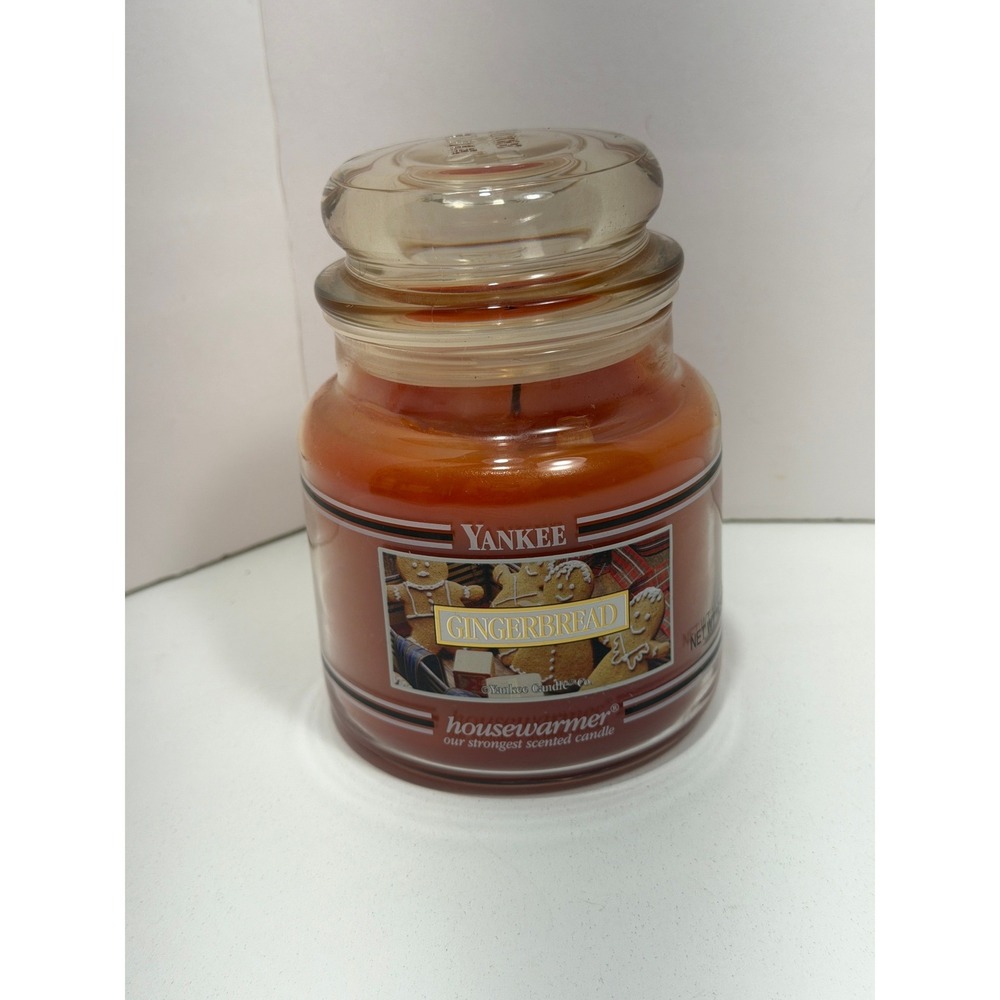 Yankee Candle‎ Gingerbread Housewarmer Medium Jar Scented Candle 14.5 oz Orange
